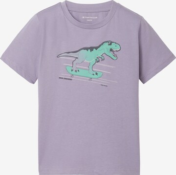 T-Shirt TOM TAILOR en violet : devant