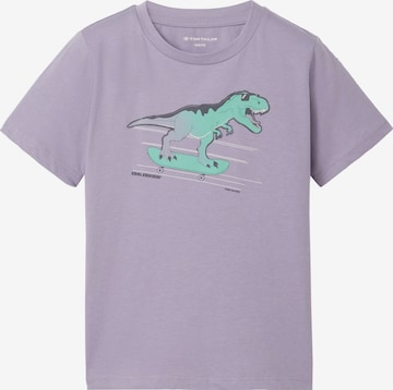 T-Shirt TOM TAILOR en violet : devant