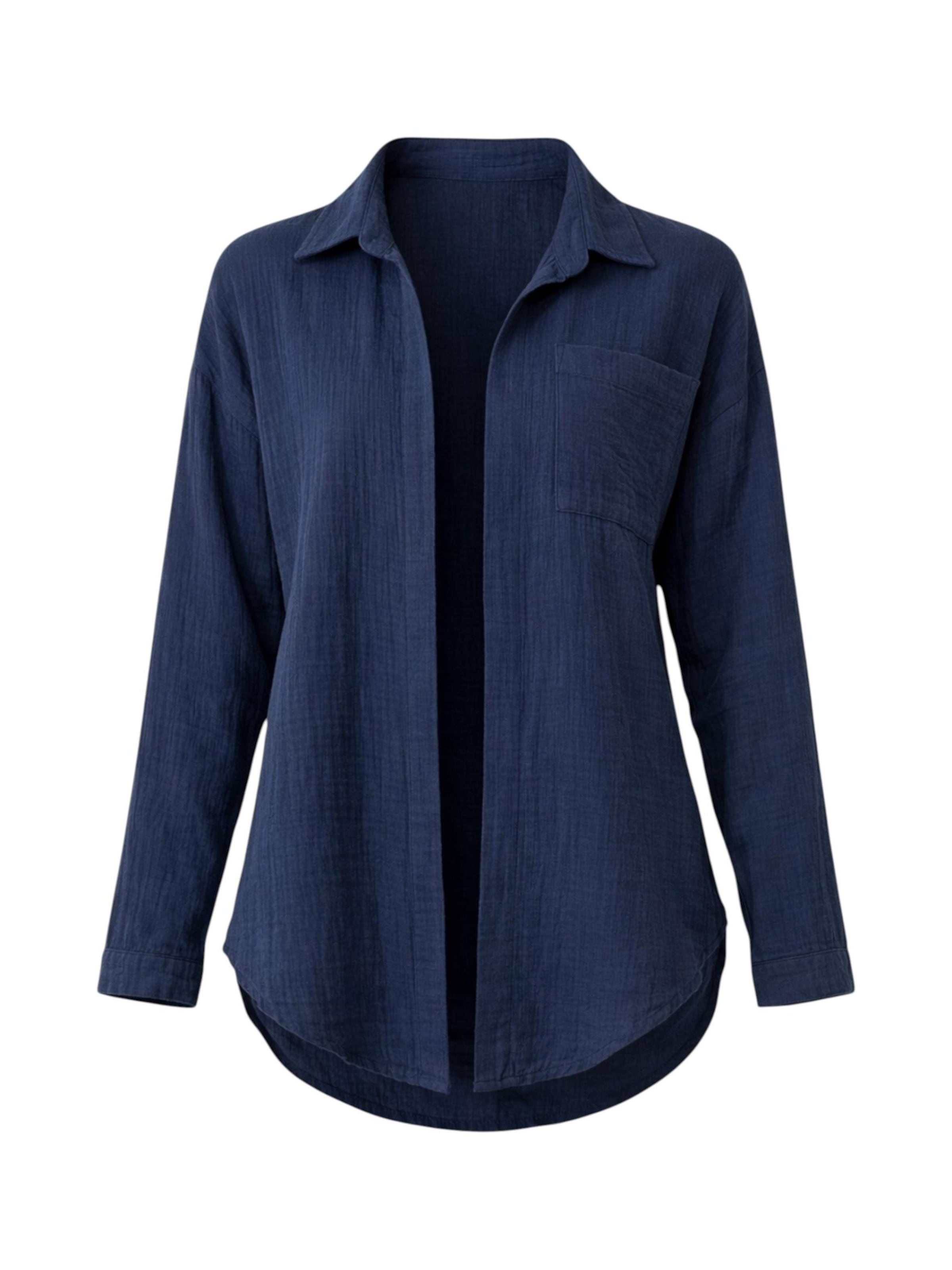 WENOR Bluse 'NALYA'‌‌‌‌‌‌ in Blau: Vorderseite