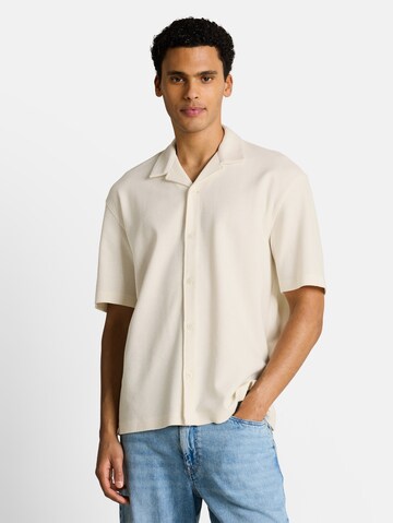 TOM TAILOR DENIM Comfort Fit Hemd in Weiß: Vorderseite