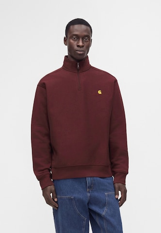 Carhartt WIPRegular Fit Sweater majica 'American Script' - crvena boja: prednji dio