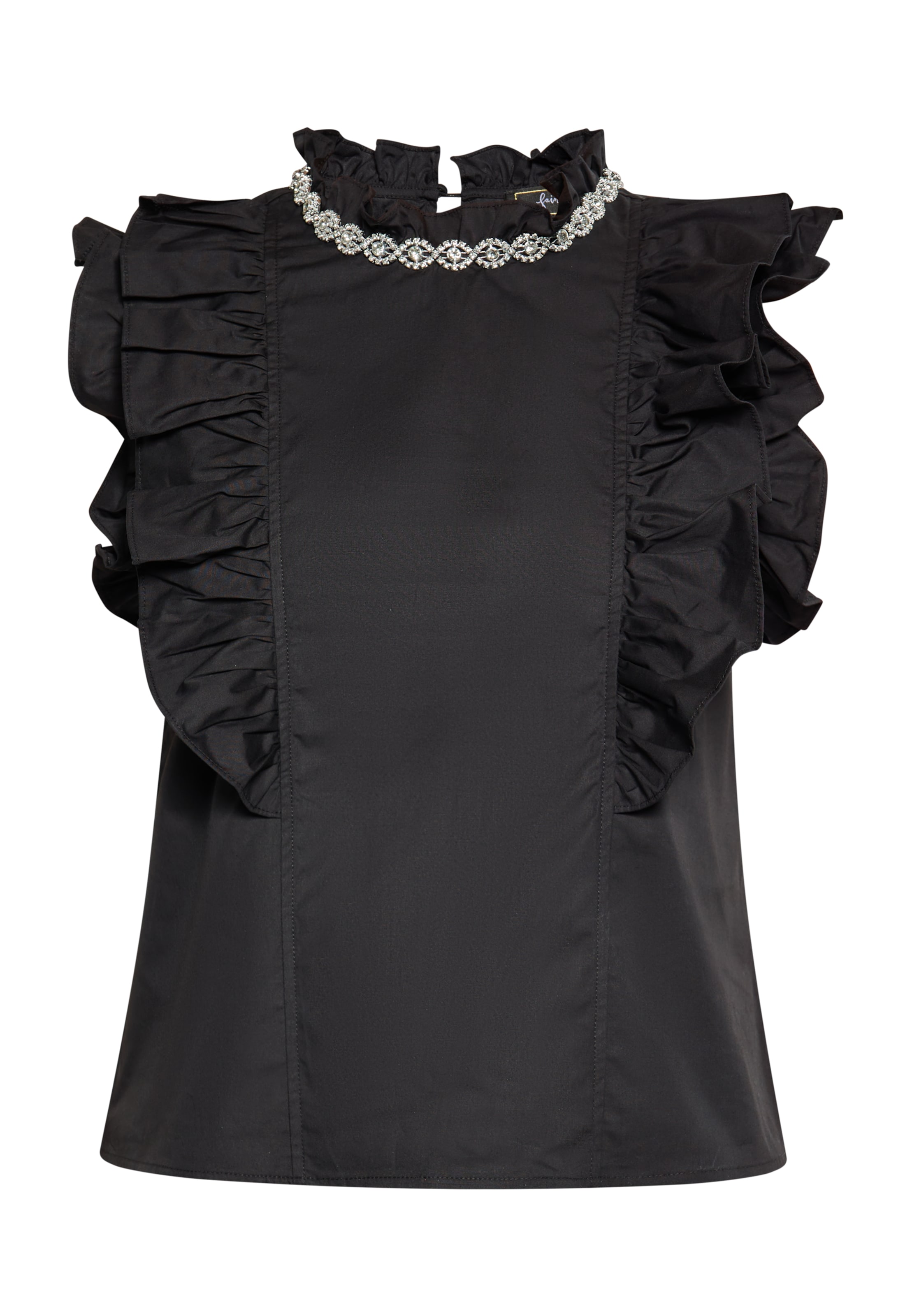 faina - Blusa em preto: frente