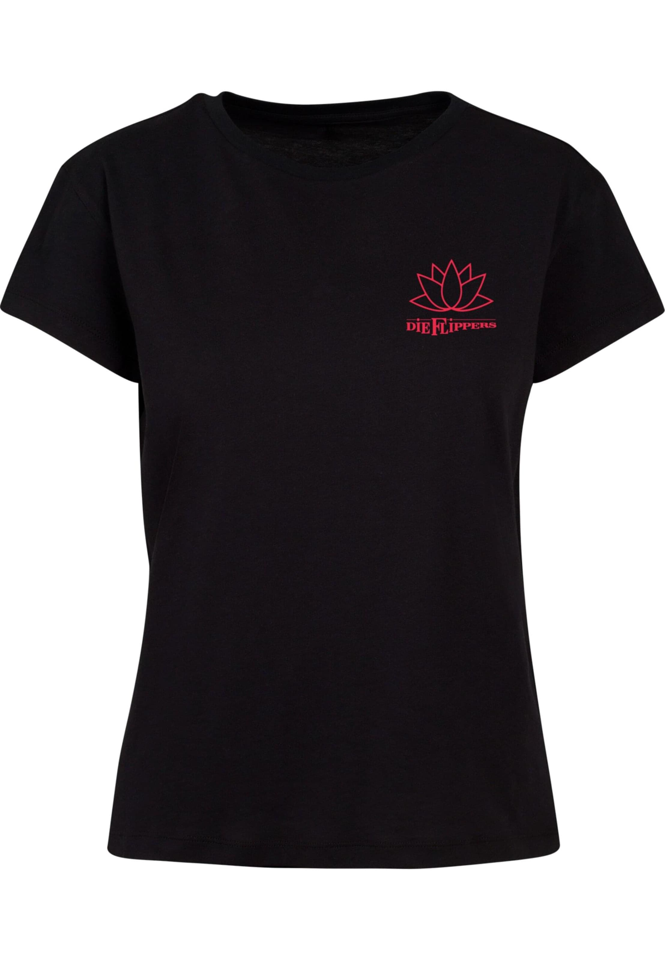 T-shirt 'Die Flippers - Lotosblume' Merchcode en noir : devant