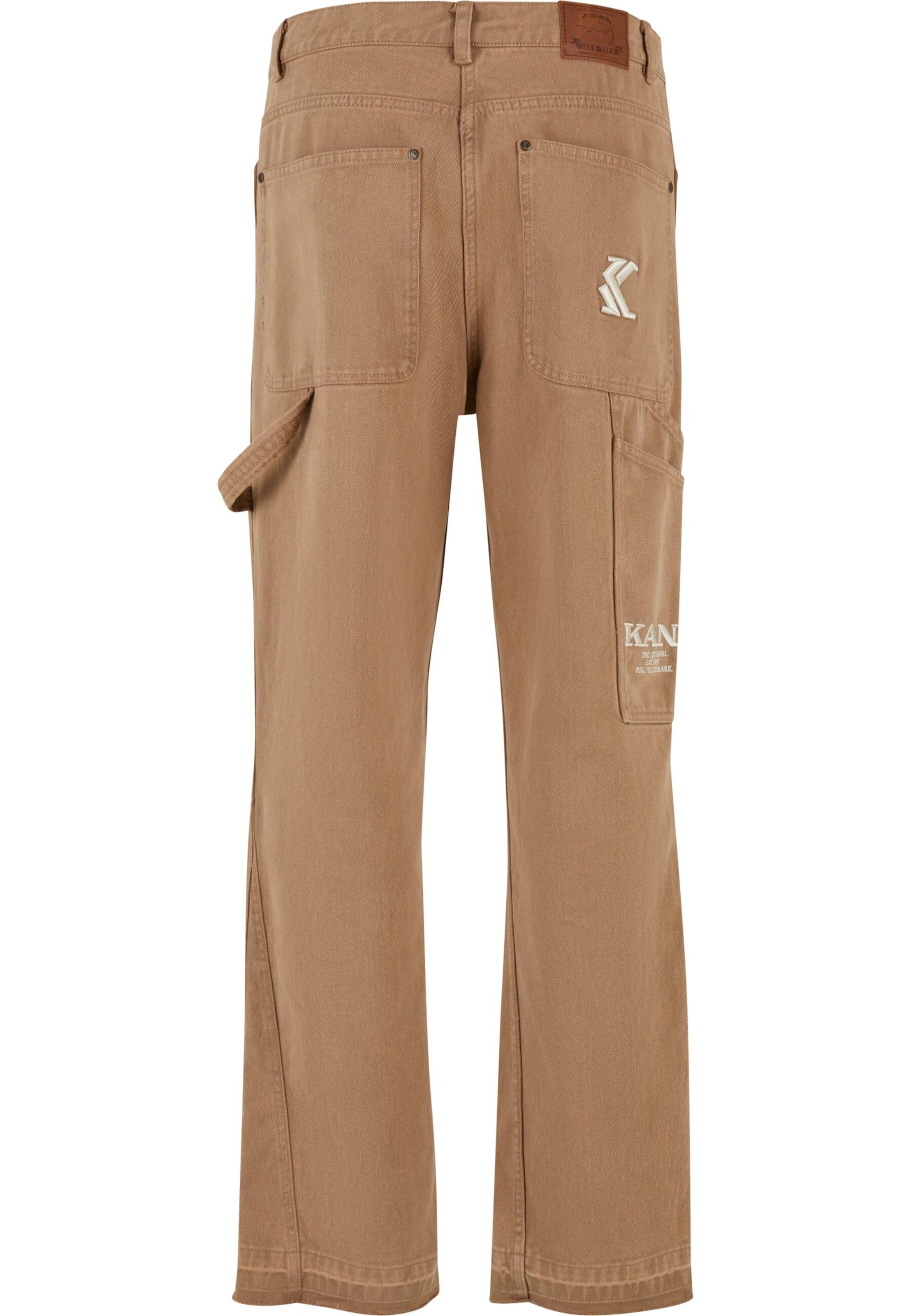 Karl Kani Regular Hose 'Carpenter' in Braun