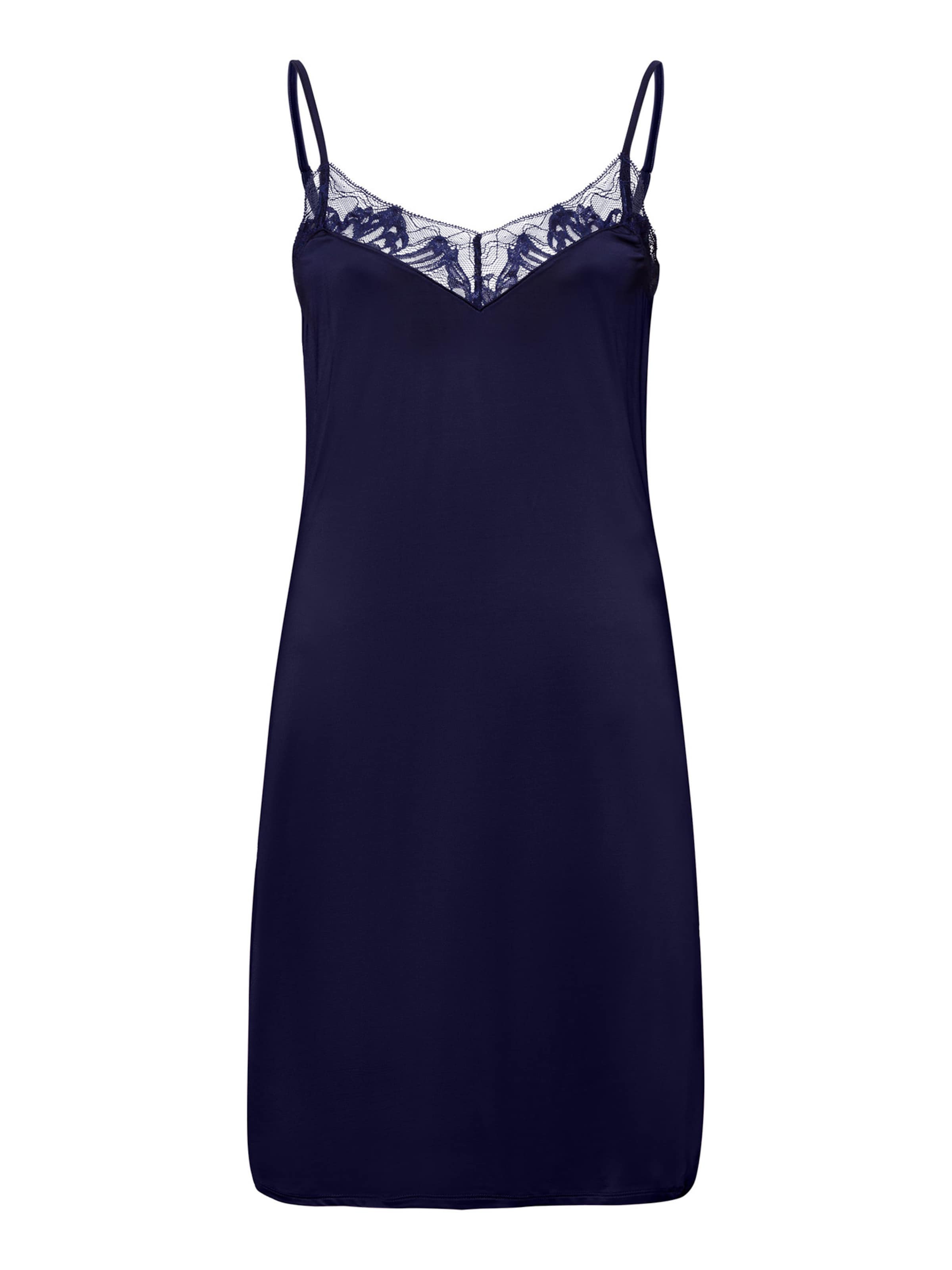Hanro Negligé 'Eva' in Blauw: voorkant