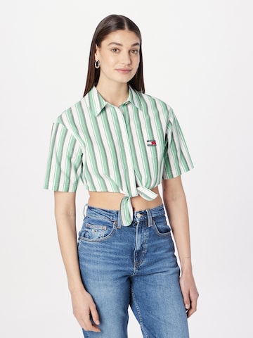 Tommy Jeans Blouse in Green: front