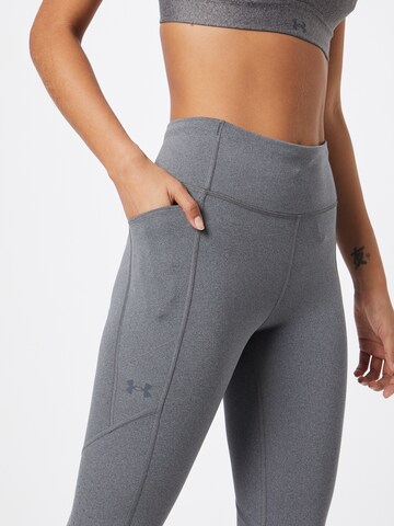 UNDER ARMOUR Skinny Sporthose 'Fly Fast 3.0' in Grau