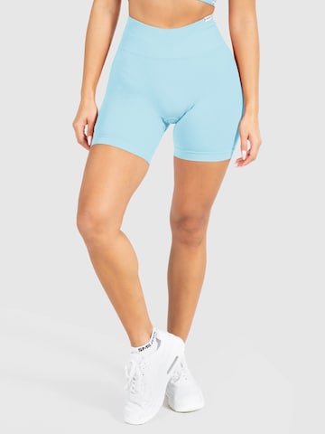 Smilodox Skinny Sports trousers 'Amaze Pro' in Blue: front