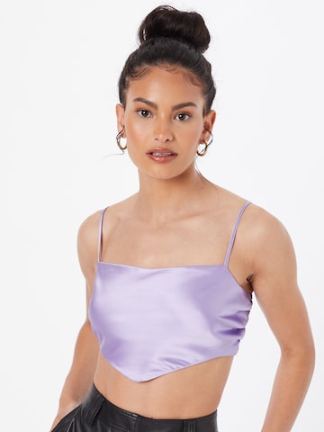 NA-KD Top in Purple: front