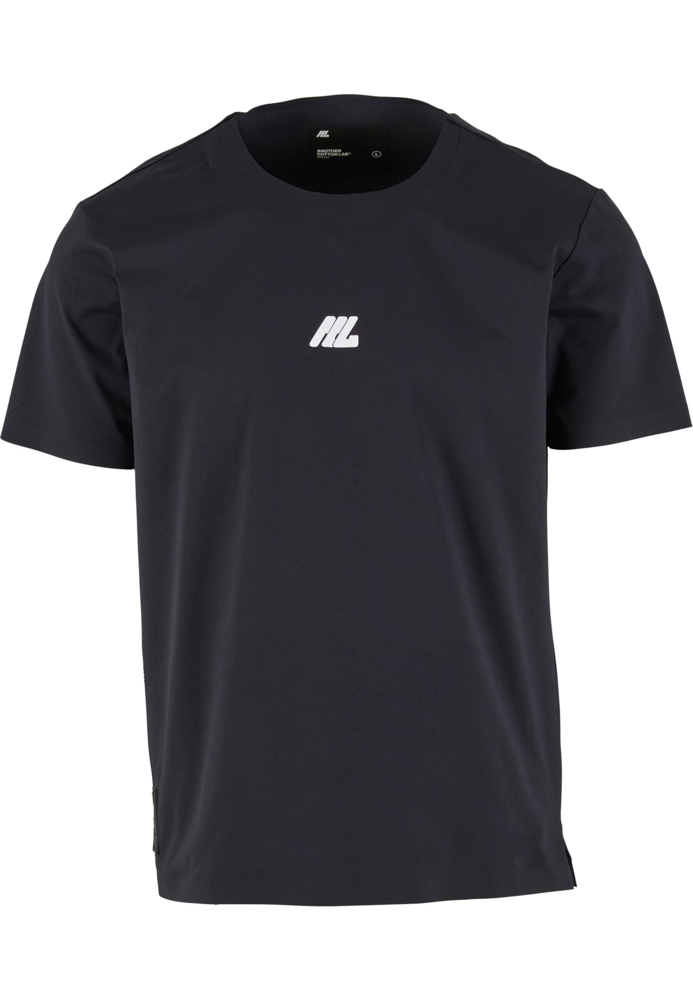 Another Cotton Lab - Camiseta 'Laser Cut' en negro: frente