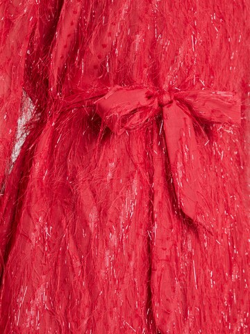 VILA Kleid 'VIFEATHER' in Rot