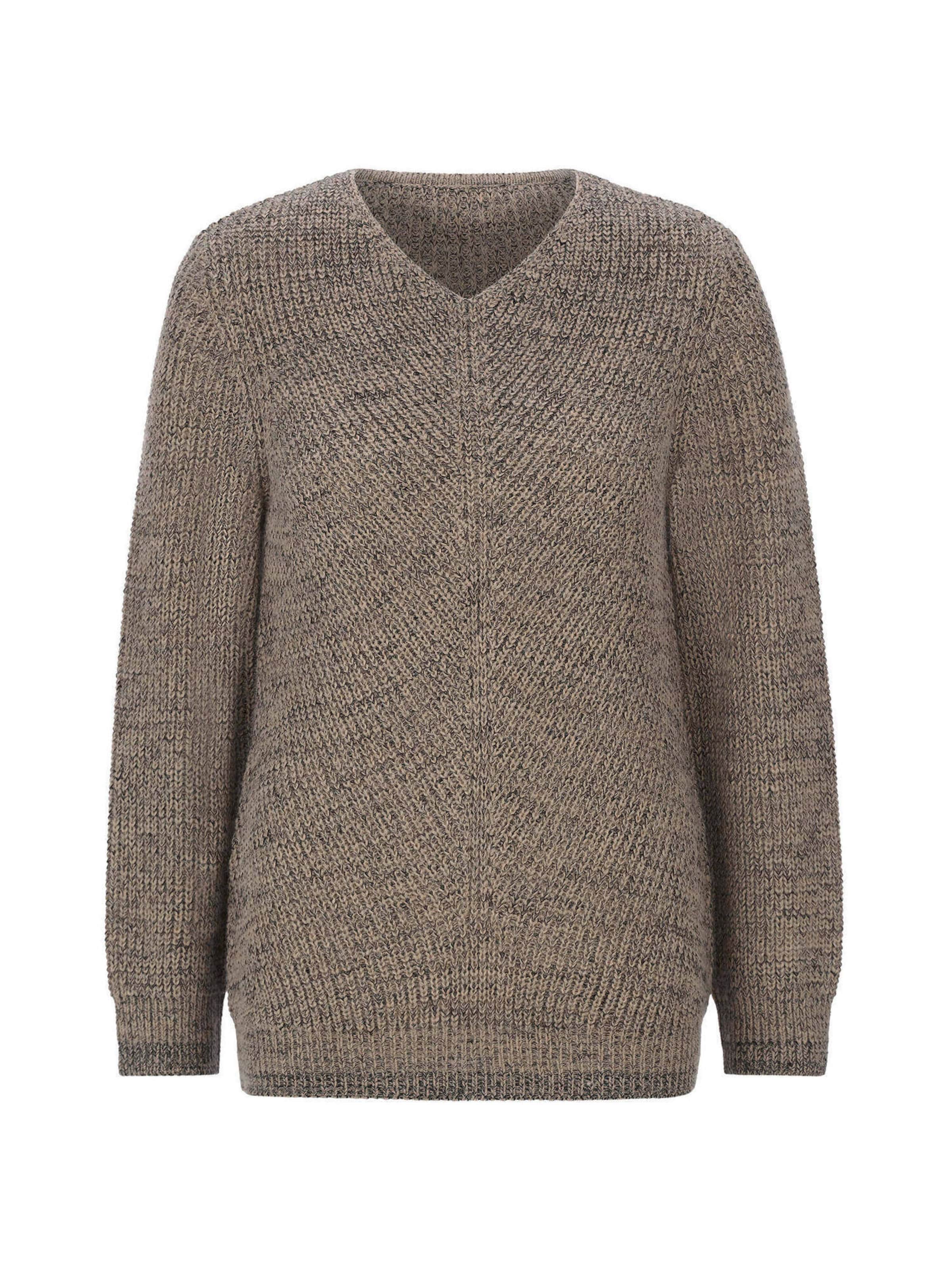 Goldner Pullover in S in beige, Produktansicht