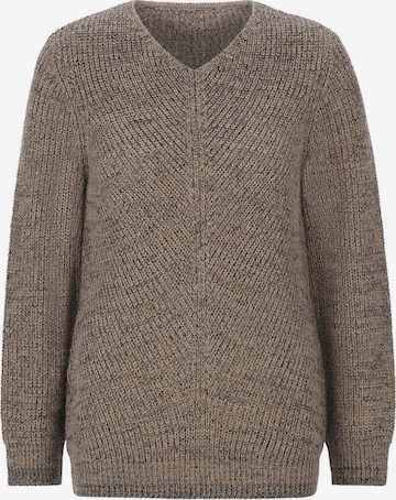 Goldner Pullover in Beige: Vorderseite