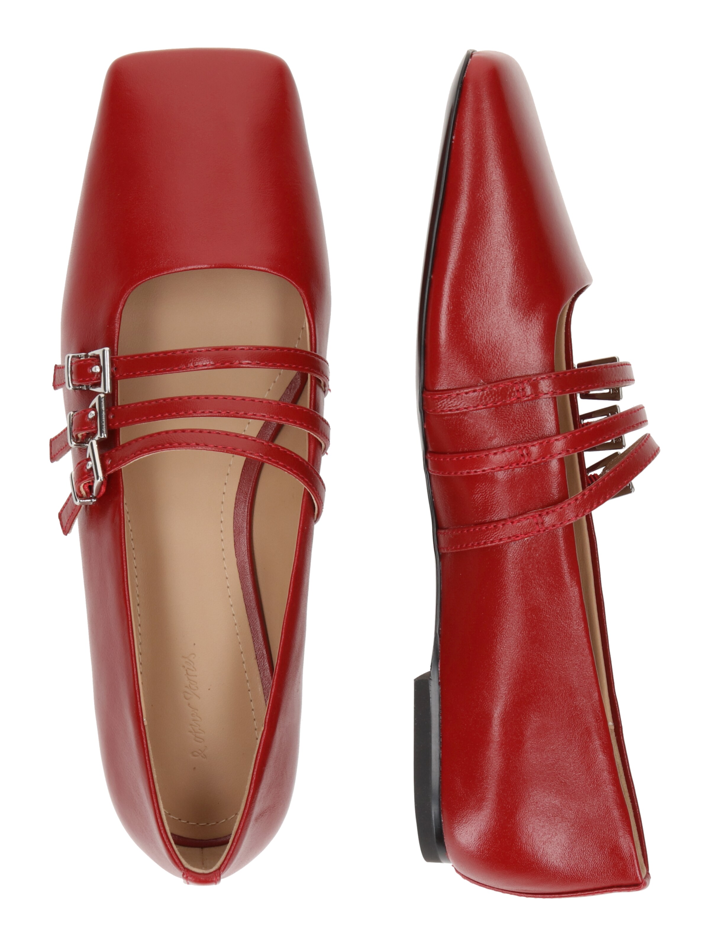 Ballerina con cinturino di & Other Stories in rosso