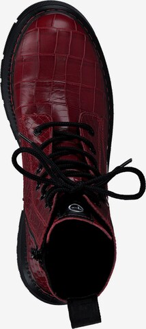 TAMARIS Ботинки на шнуровке в Красный