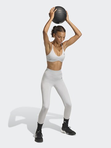 ADIDAS PERFORMANCE Bralette Sports bra 'Optime Essentials' in Grey: front