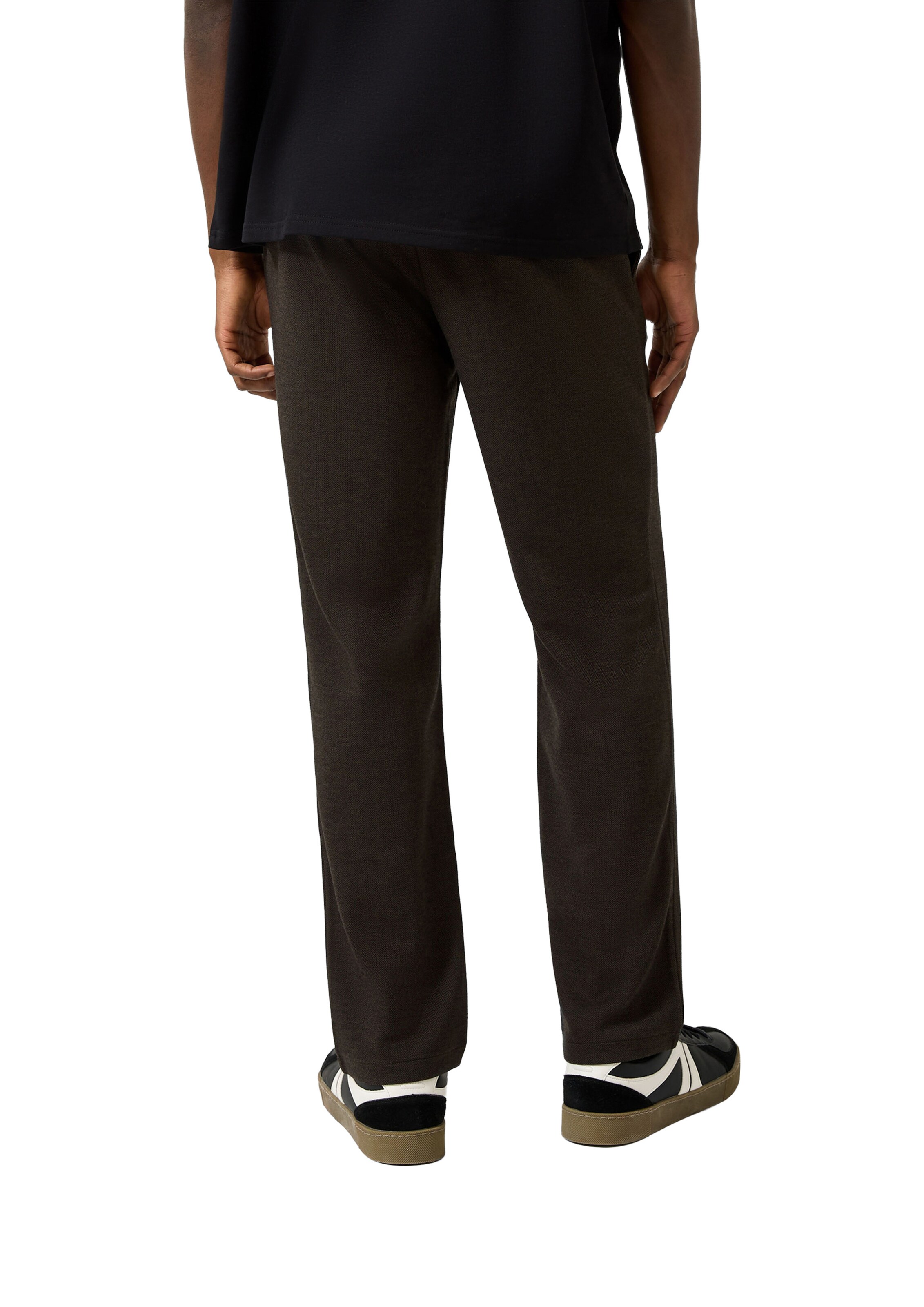 QS Regular Broek in Zwart: terug