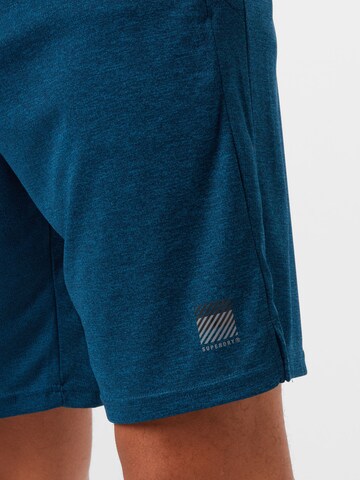 Superdry Normální Sportovní kalhoty – modrá
