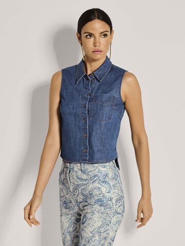 MADELEINE Blouse in Blauw: voorkant