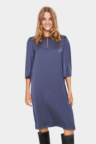 SAINT TROPEZ - Vestido 'Rhey' en azul: frente