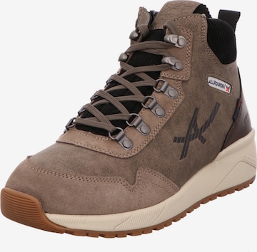 MEPHISTO Lace-Up Boots in Brown: front