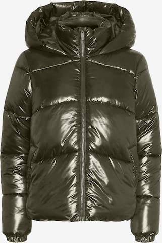 VERO MODA Winterjas 'VMUppsashiny' in Groen: voorkant