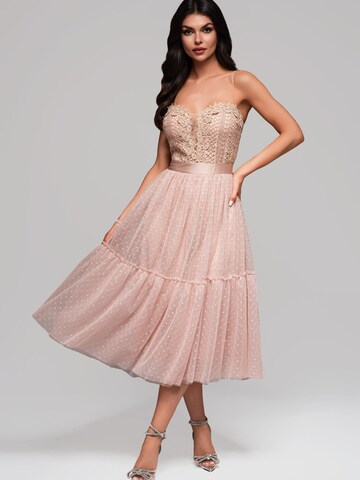 Ombre Knit dress in Beige