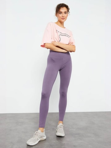 Skinny Leggings 'Gamaschen' Tommy Life en violet