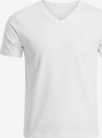 Ombre Shirt in Weiß: Vorderseite