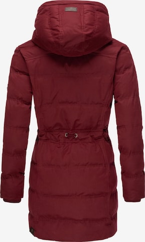 Ragwear Winter Jacket 'Ashani Puffy' in Red