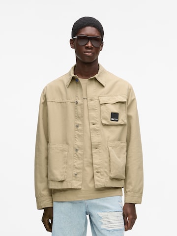 Geacă de primăvară-toamnă de la KARL LAGERFELD JEANS pe verde: față