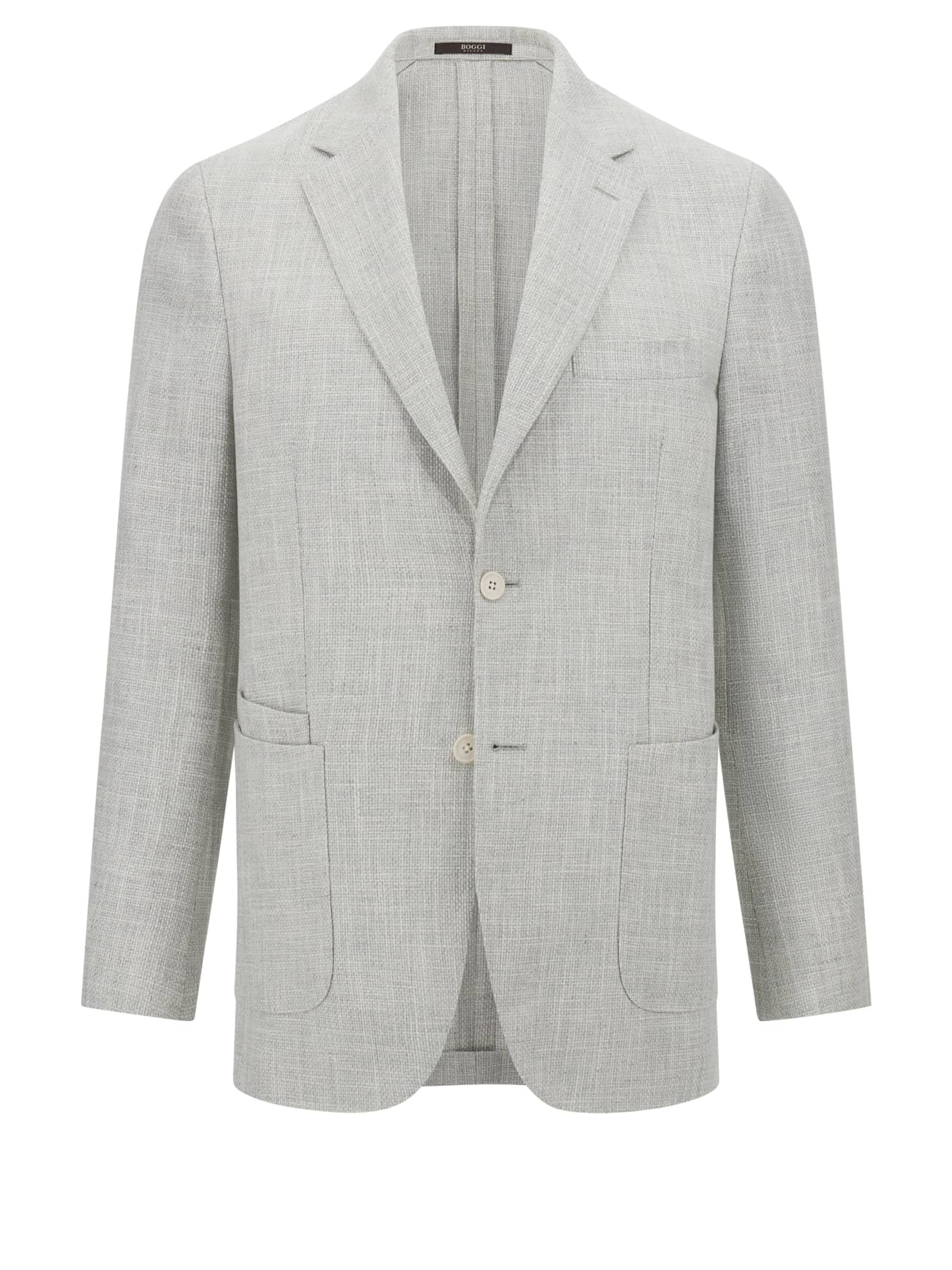 Boggi Milano Regularny krój Marynarka biznesowa w kolorze szary: przód