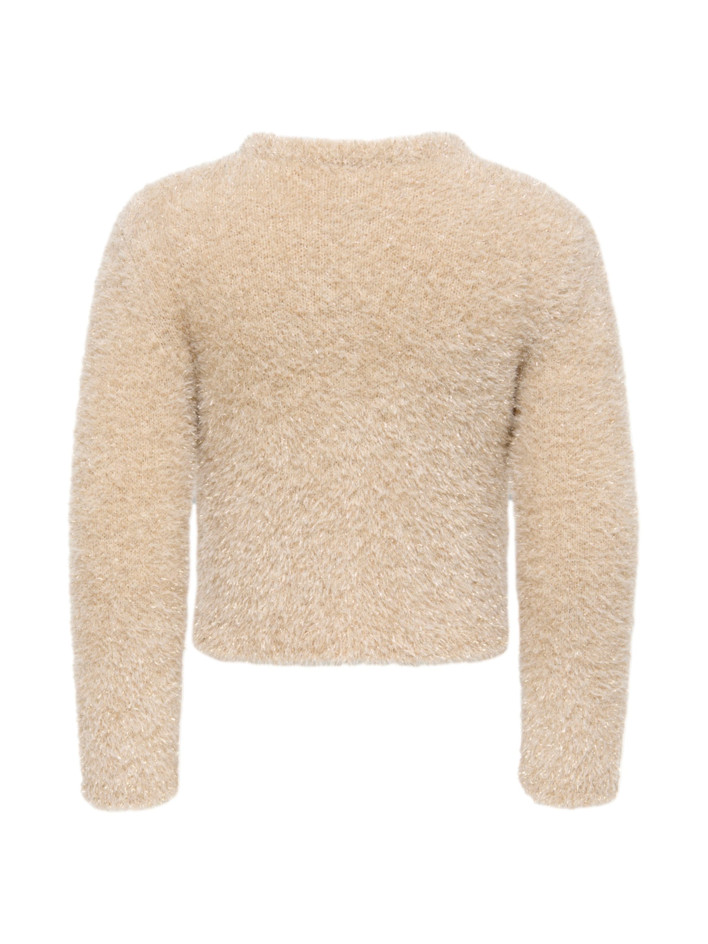 ONLY GIRLS Gebreid vest 'KMGPIUMO' in Beige