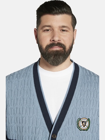 Charles Colby Knit Cardigan ' Duke Braymen ' in Blue