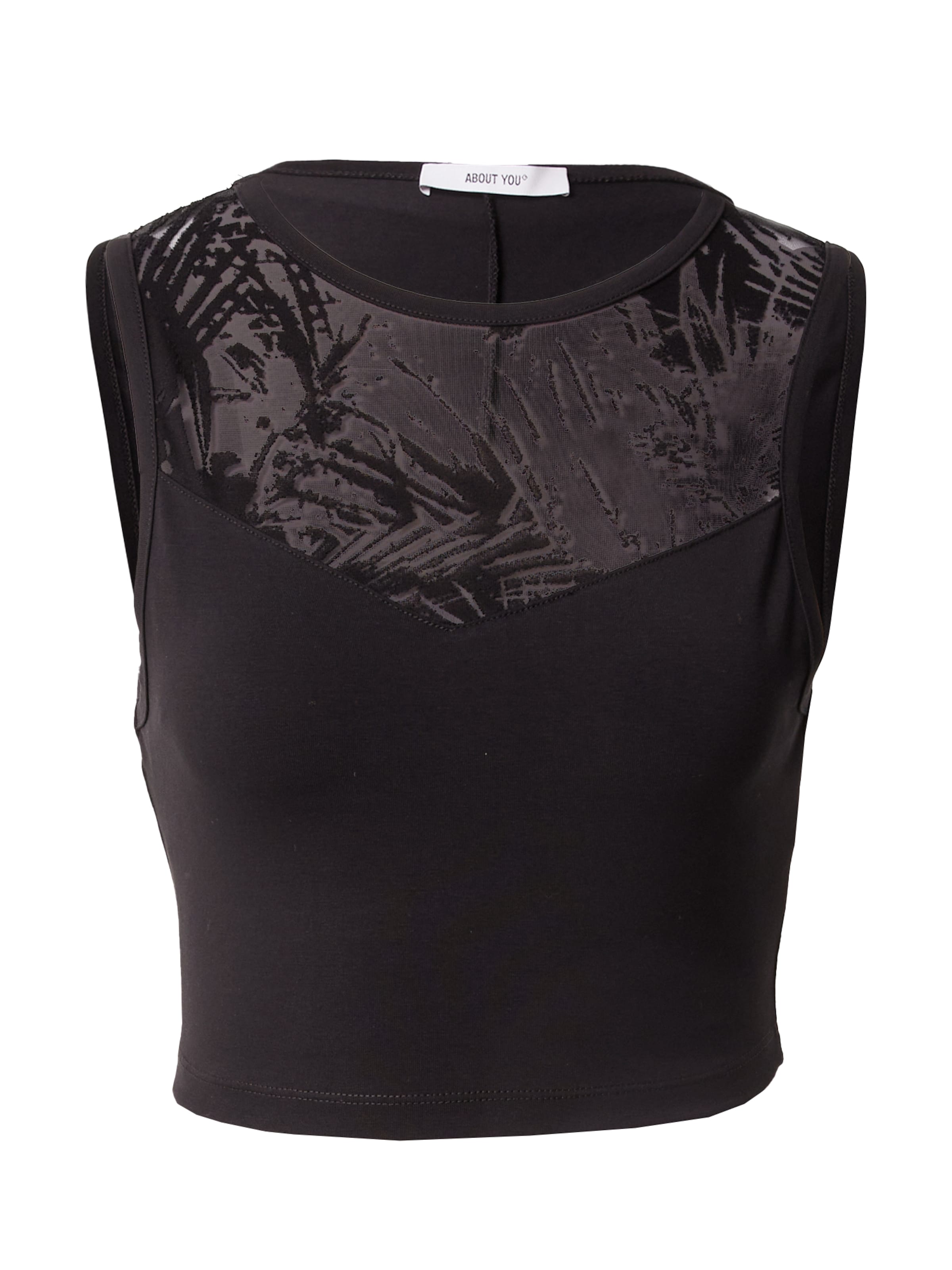 Top 'Auguste' di ABOUT YOU in nero: frontale