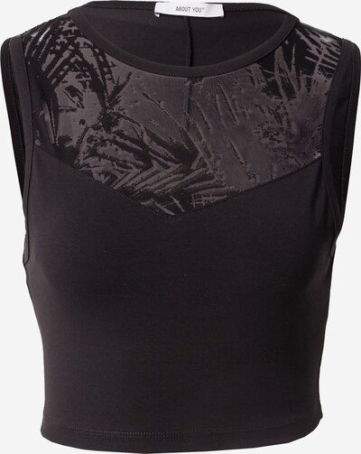 ABOUT YOU Top 'Auguste' en negro, Vista del producto