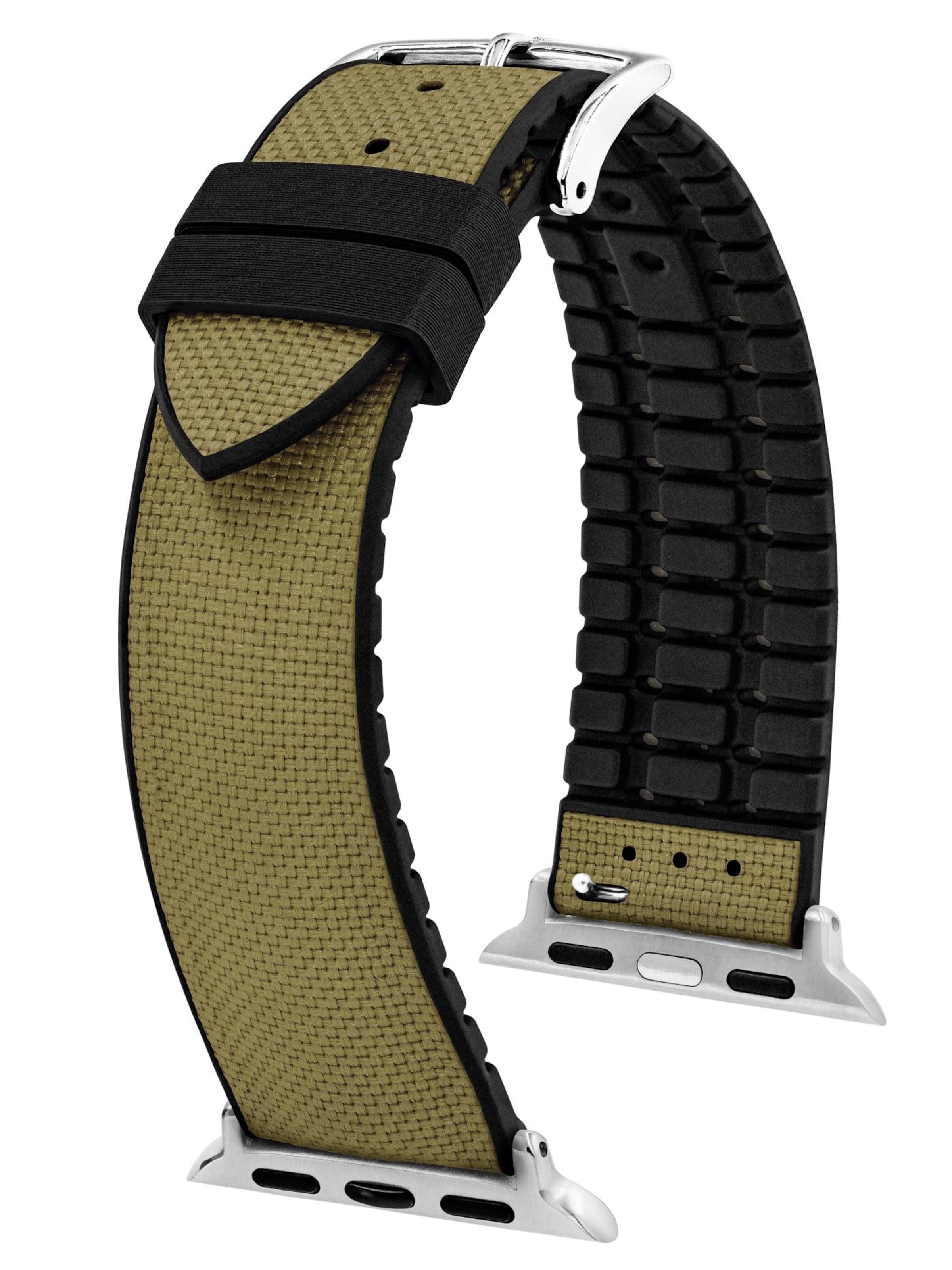 HIRSCH Armbänder - Reloj digital 'Arne for Apple Watch' en verde: frente