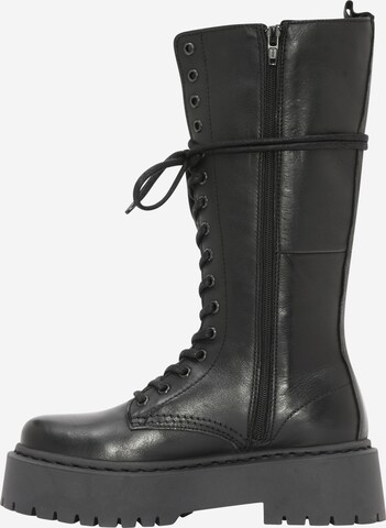 Bianco Lace-up boot 'Deb' in Black