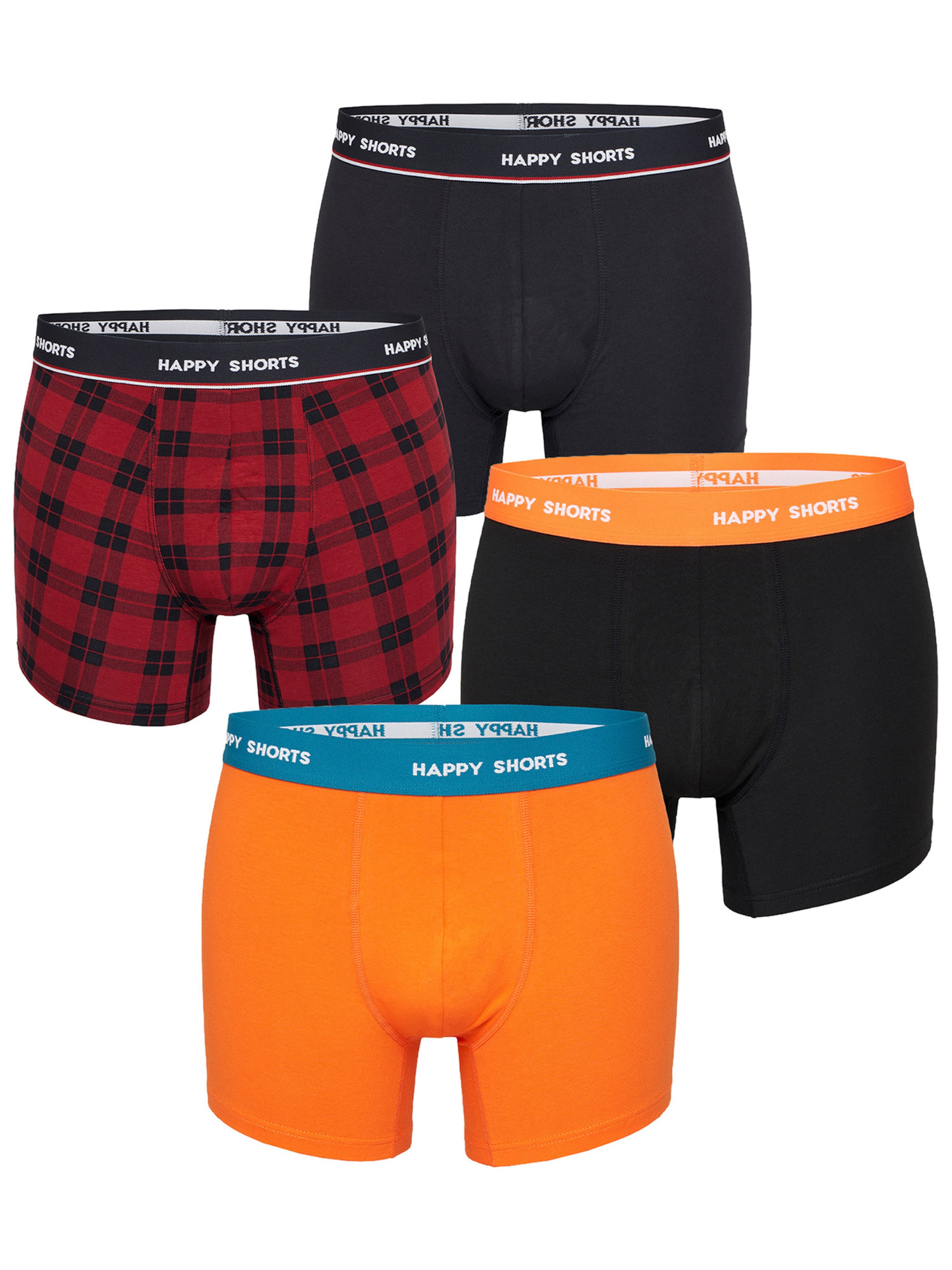 Boxers ' Colourful Print Sets ' Happy Shorts en orange : devant