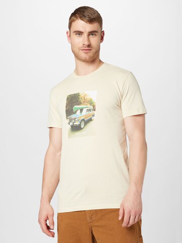 T-Shirt Revolution en beige : devant