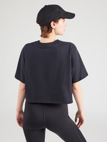 juoda UNDER ARMOUR Sportiniai marškinėliai 'SCRIPTHEART'