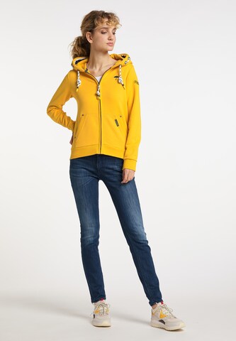 Schmuddelwedda Zip-Up Hoodie in Yellow