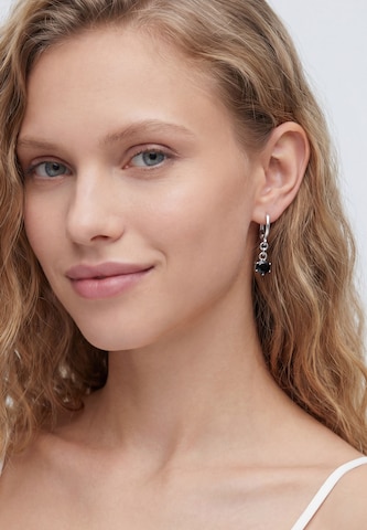 Boucles d'oreilles Gaya en argent : devant