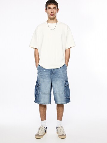 Pull&Bear Loosefit Cargo farmer - kék