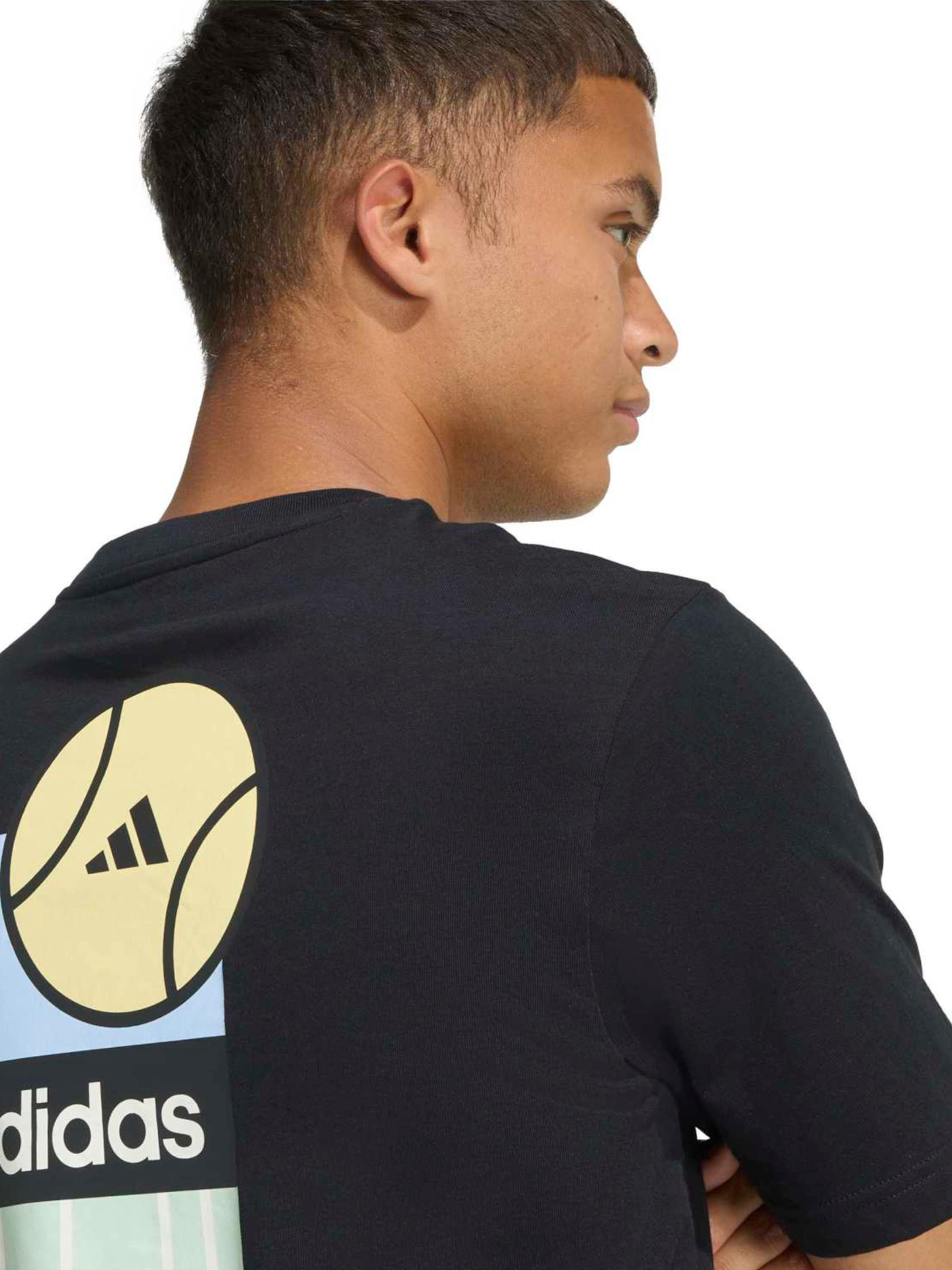 juoda ADIDAS SPORTSWEAR Sportiniai marškinėliai 'M MOS POSTER T'