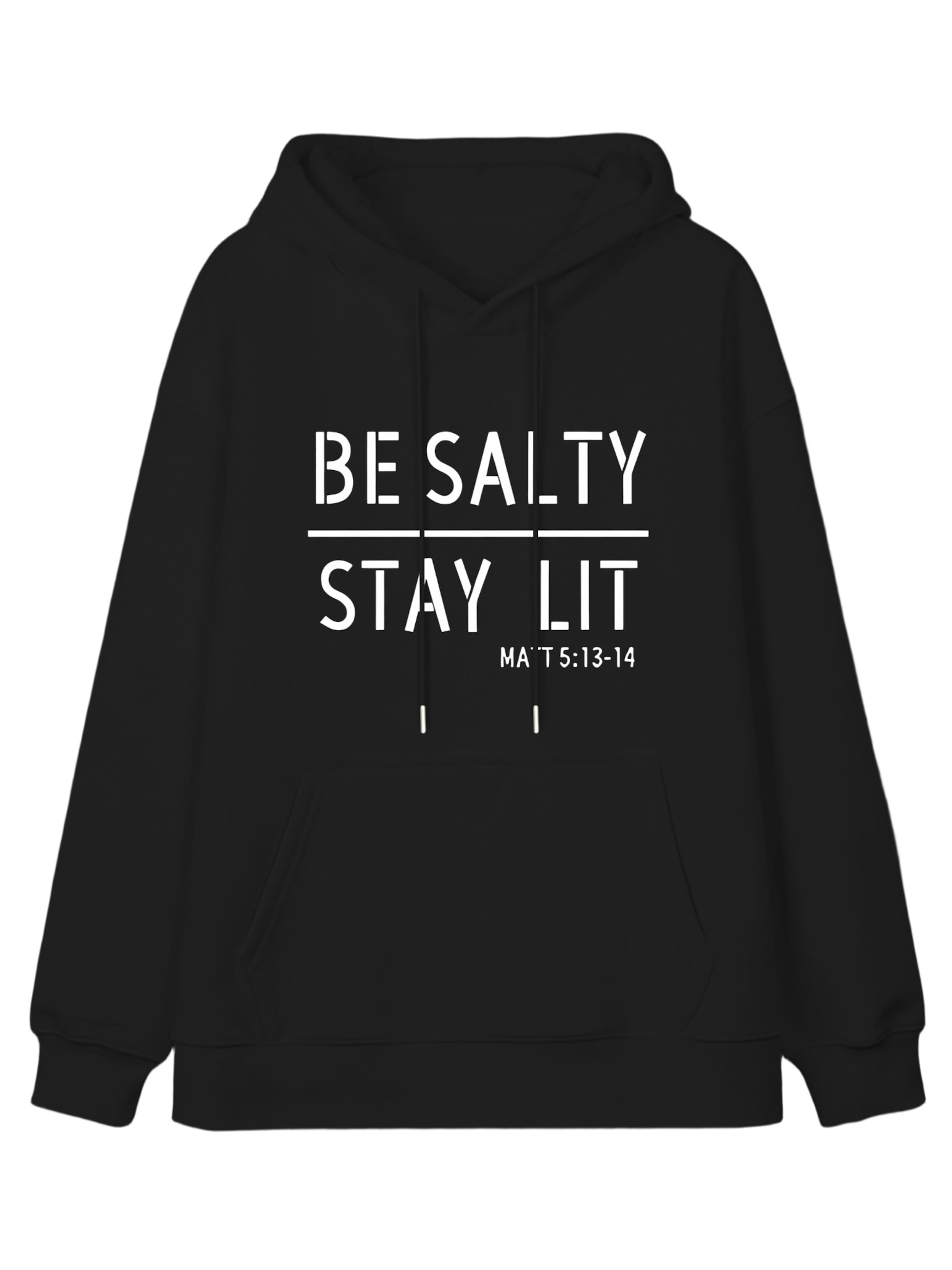 GORHEY Sweatshirt 'Womens Fleece Hoodies Loose Pullovers Tops,Casual Sweatshirts with Letter Print and Pockets' in Black