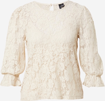 VERO MODA Blouse 'ROSE' in Beige: voorkant