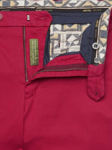 Regular Pantalon chino MEYER en rouge