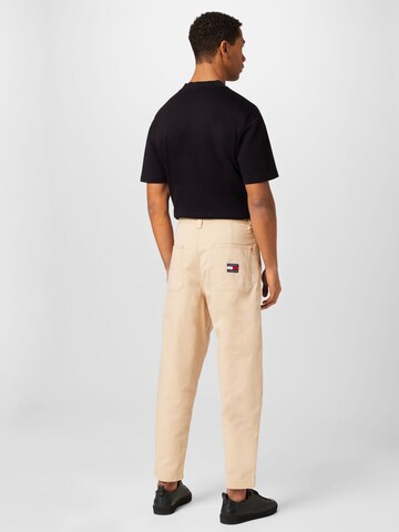 Tommy Jeans Tapered Lærredsbukser i beige