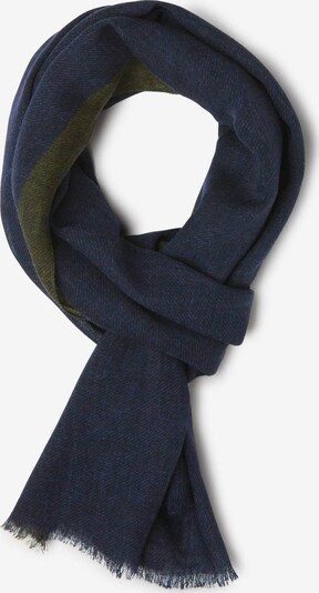 Boggi Milano Sjaal in de kleur Navy / Olijfgroen, Productweergave